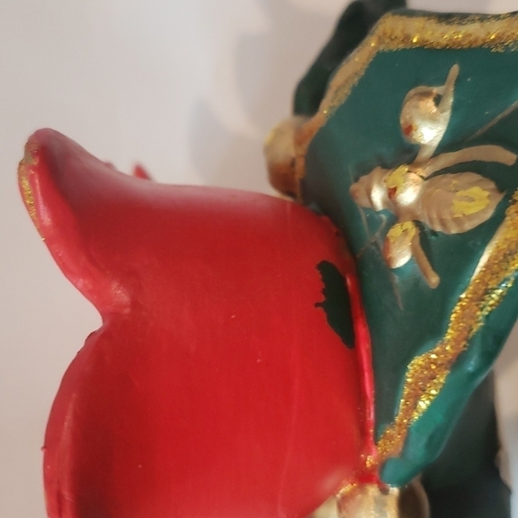 Encore Sales Ltd. clay pottery ceramic Christmas poinsettia 3 tea light holiday - Picture 11 of 15